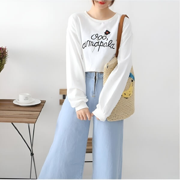 Áo phông croptop công sở