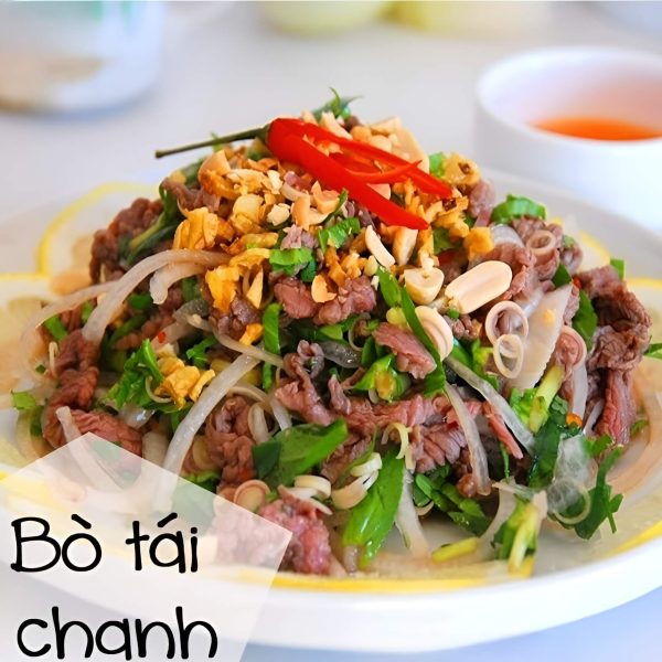 Cách làm món gỏi bò tái chanh