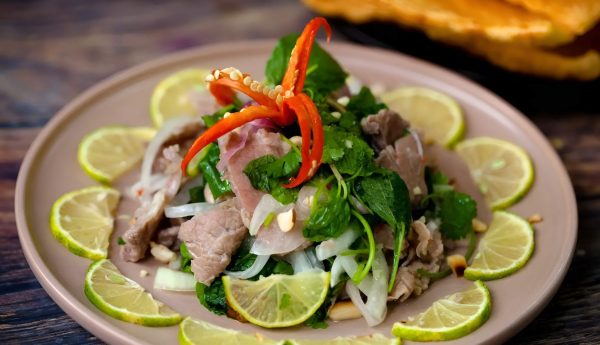 gỏi bò tái chanh