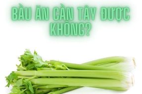 Mẹ bầu ăn cần tây được không? Nên tránh sử dụng hạt cần tây