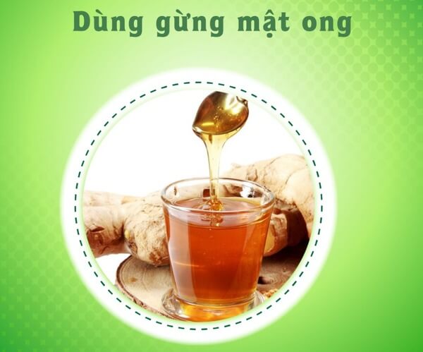 Trị nghẹt mũi bằng gừng và mật ong