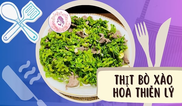 Thịt bò xào hoa thiên lý